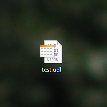 Figure 1. The icon of UDL file