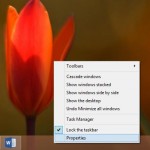 Figure 1. Right click on TaskBar