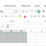 Figure 3. Merge cells in Excel